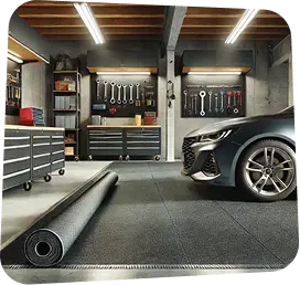 Rubber roller Flooring
