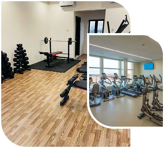 Chevron-Pattern Vinyl Flooring