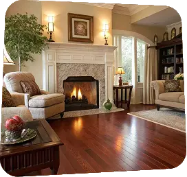 Living Room Bamboo Flooring Dubai