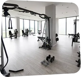 Rubber Underlayment Gym Flooring