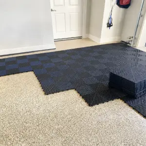 Interloking garage flooring
