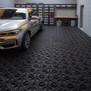 RUbber TIle Garage flooring